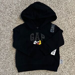 GAP Kids Black Hoodie with Mickey Mouse Graphic 2T